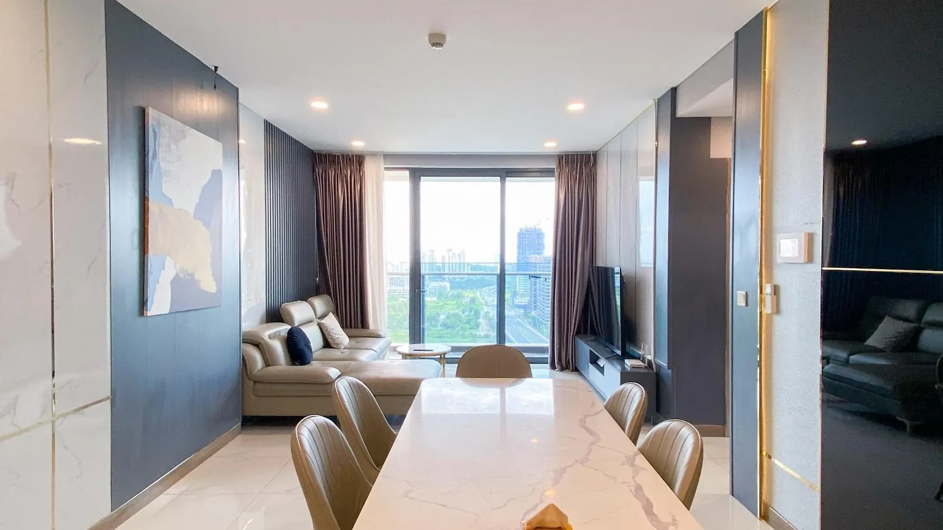 Apartment Zeus Living - Cozy 3 Bedroom In Sunwah Pearl Ho Chi Minh City